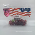 Fresh Grape Plastic Packaging Bag With Zipper customized printing plastic bag with handle